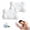White, variant on Mellow Sleep Pillow Cloud Pillow, Ergonomic Memory Foam Cervical Support with Dual Height 3 Zone Contour Design for Side, Back & Stomach Sleepers, Breathable Washable Cover, White WWSOGQH