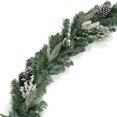 thumbnail image 2 of Holiday Time PL 8ft Plastic White Berry Ball Wreath Home Decor, 2 of 5