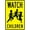 Warning Sign 1, variant on Watch for Children Tin Sign - 8"x12" Vintage Metal Warning Sign, Child Safety Decor for Home Farm Bar Coffee Shop Club Residential Area