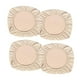 thumbnail image 2 of 4 Piezas Jacquard Comedor Silla Para Asientos Escritorio ficina Silla Asiento Funda Antideslizante Beige_M Macarena Funda de asiento de silla de comedor, 2 of 8