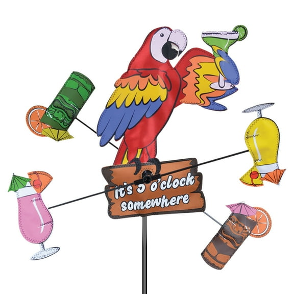 Premier Kites Whirligig Spinner - 12 in. Island Parrot Spinner