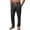 Black, variant on GrmtClth Men's Linen Textured Drawstring Pants Straight Leg Casual Trousers Elastic Waist Loose Fit Summer Pants with Pockets Gray 2XL