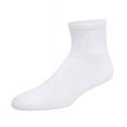 thumbnail image 2 of 2-12 Pairs Premium Women’s Colorful Soft Breathable Cotton Ankle Socks, Non-Binding & Comfort Diabetic Socks (Fits Shoe Size 6-10) (White, 12 Pack), 2 of 2