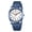 B-BlueWhite, variant on Women's Quartz Watch Elegant Large Dial with 12/24-Hour Display Soft Silicone Strap Women Waterproof Watches Gift for Woman