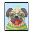 thumbnail image 1 of RYLABLUE Dog Blanket Fleece Throw Blanket for Sofa or Bed 58x80 inches, 1 of 3