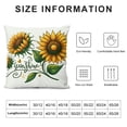 thumbnail image 5 of YANMS Sunflower Sunshine Decorative Throw Pillow Cover, Spring Summer Home Sweet Home Porch Patio Outdoor Pillowcase, Fall Farmhouse Couch Cushion Case Decor White, 5 of 5