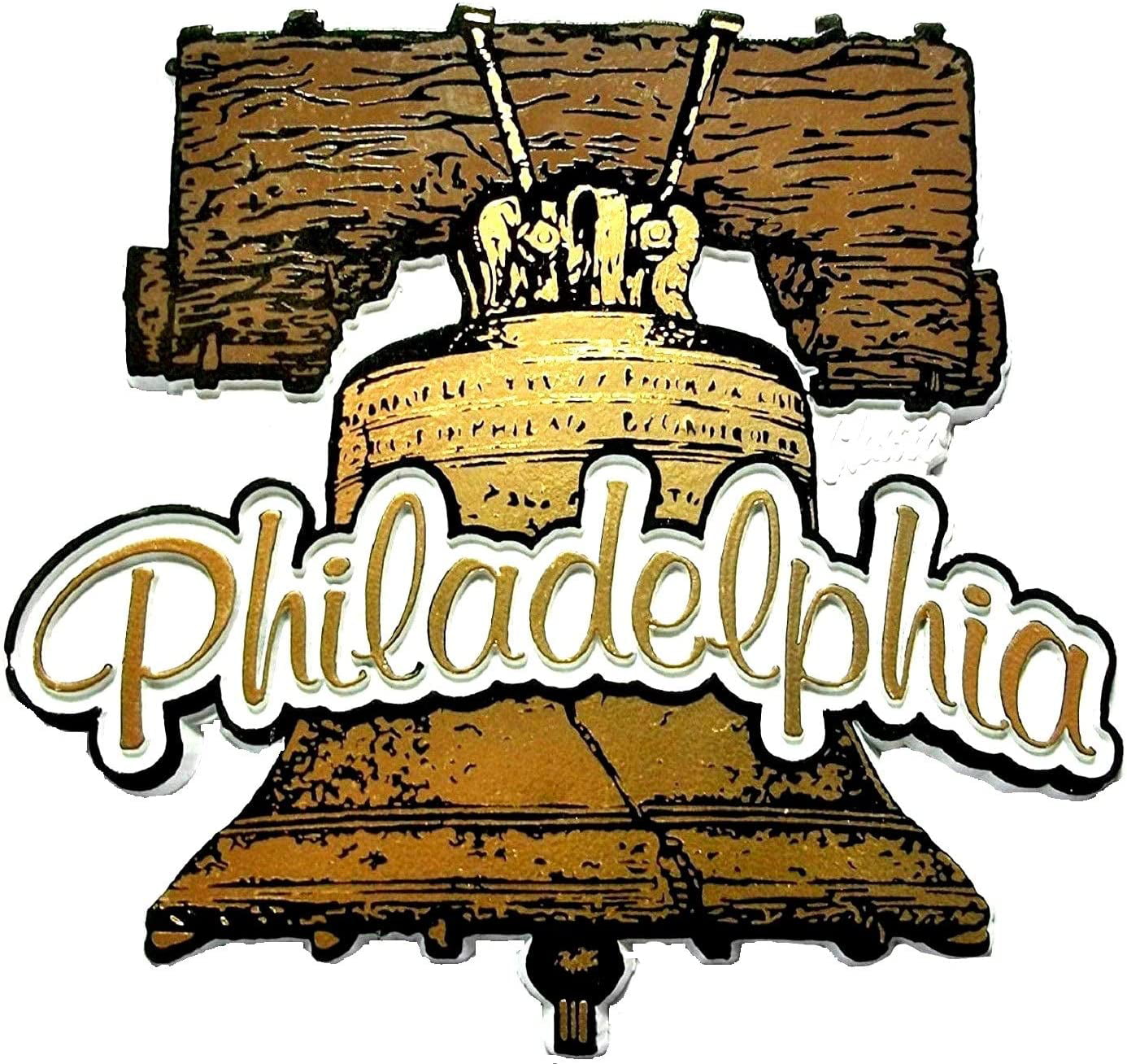 Gift Decoration United States Philadelphia Liberty Bell Independence Symbol Creative Travel Souvenir 3D Resin Fridge Magnetic Sticker DIY