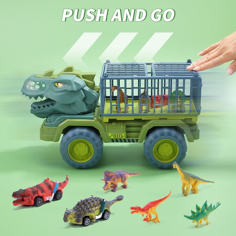 JoyStone Dinosaur Transport Truck Playset with Playmat photo 5
