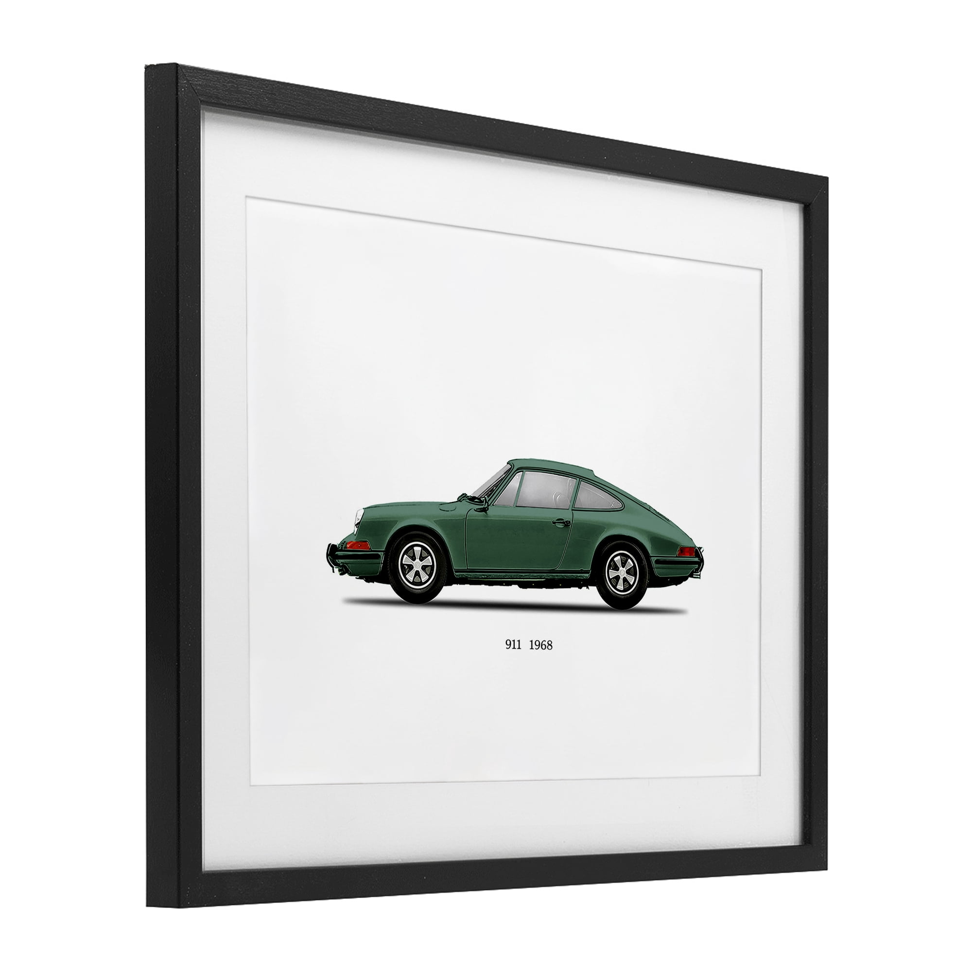 Stupell Industries Green Vintage Car Model Black Framed Print Under Glass, design by Mark Rogan