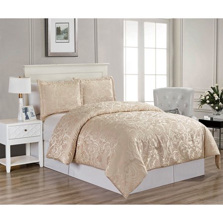 Hestia Down Alternative Comforter Sham 3PC Set Light Gold ...