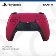 PlayStation 5 Slim Digital Edition Bundle with Two Controllers White and Cosmic Red Dualsense and Mytrix Controller Charger - Slim PS5 1TB PCIe SSD Gaming Console