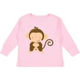 thumbnail image 3 of Inktastic Happy Monkey Boys or Girls Long Sleeve Toddler T-Shirt, 3 of 5