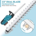 thumbnail image 2 of SUSUZI 20 Inch Cordless Electric Hedge Trimmer, 21V Electric Bush Trimmer for Bush Shrub Cutting, Battery and Charger Included, 2 of 6