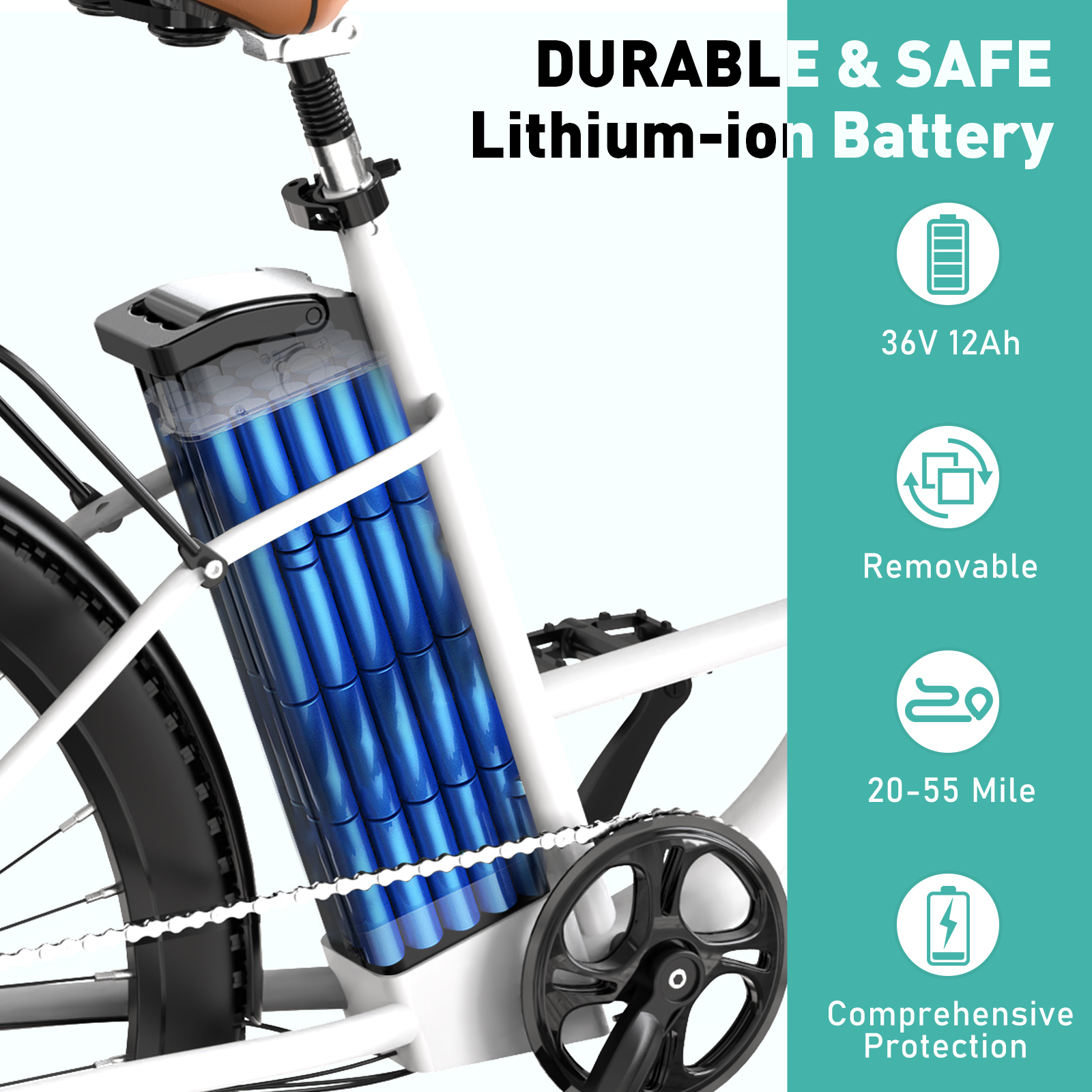 COLORWAY 500W E Bike 28"Electric Bike BK31M, 36V/12Ah Electric Bicycles with 7 Speeds UL2849
