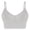 Silver, variant on Bras for Women Solid-Color Underwire Free Backless Sport Bra for Yoga Shock Absorbing Fitness