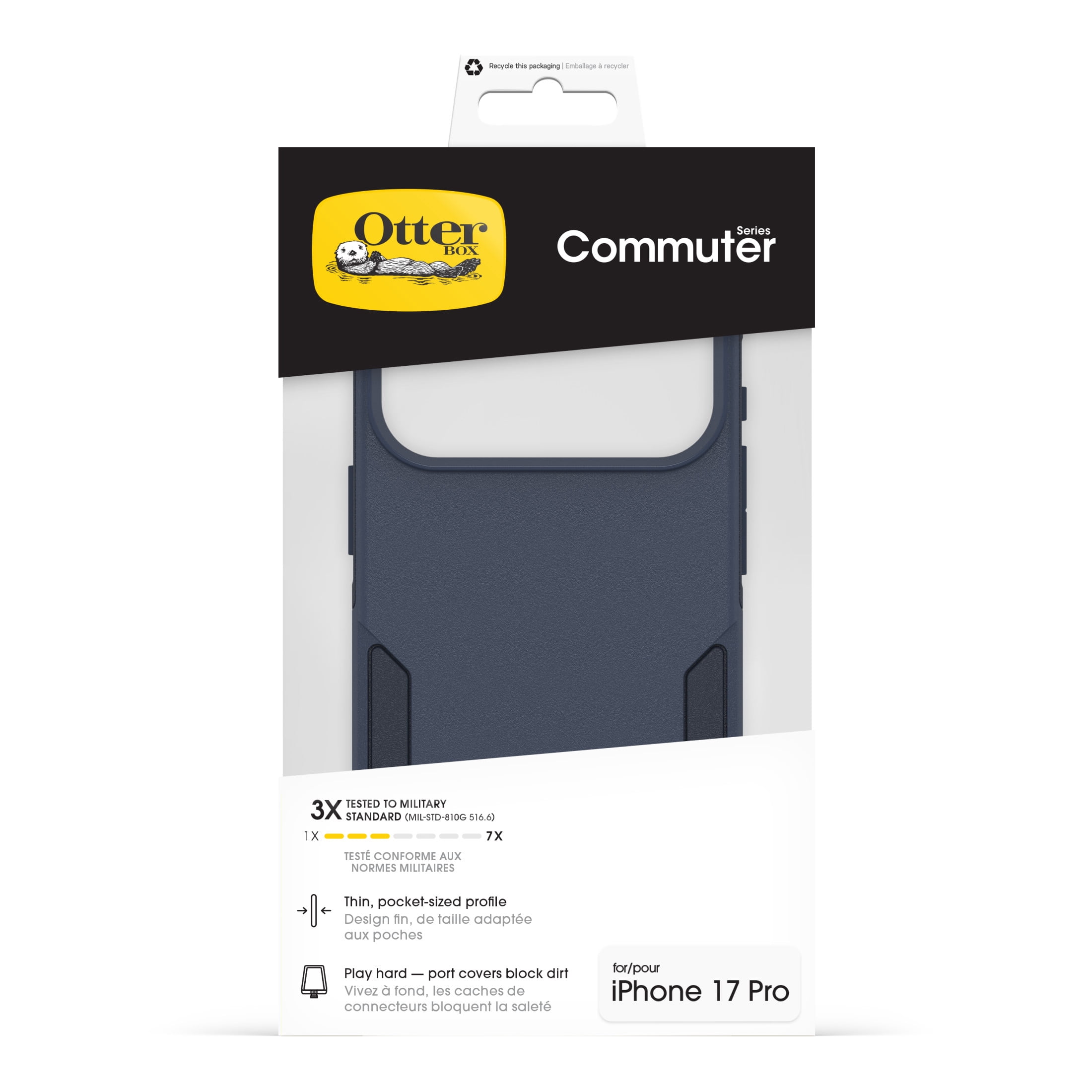 OtterBox Commuter Series Case with MagSafe and Camera Control for Apple iPhone 17 Pro - Blue