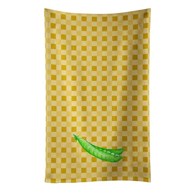 Carolines Treasures BB7207KTWL Peas on Basketweave Kitchen Towel