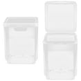 thumbnail image 2 of 2 Pcs Boîte de Rangement en Plastique Bureau Classe Conteneur de Rangement de Table Boîte à Pinces à Cheveux, 2 of 6