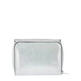 thumbnail image 2 of No Boundaries Women's Zip Around Turn Lock Flap Wallet, Silver Metallic, 2 of 4