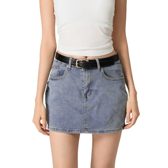 LMLYSoH Women Denim Skirts Solid Color Bodycon Jeans Skirts Summer Casual Mini Skirts Streetwear
