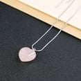 thumbnail image 3 of COAI Rose Quartz Crystal Heart Pendant Necklace for Women, 3 of 5