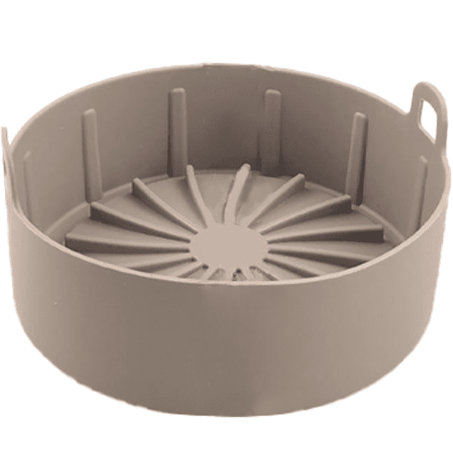 Olla de silicona para freidora de aire - Accesorios para hornos y freidoras de aire aptos para alimentos | Reemplazo del papel de pergamino inflamable