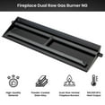 thumbnail image 5 of 30" Heavy-Duty Dual Row Gas Burner with Pro Kit for Vented NG Gas Log Fireplace, 5 of 10