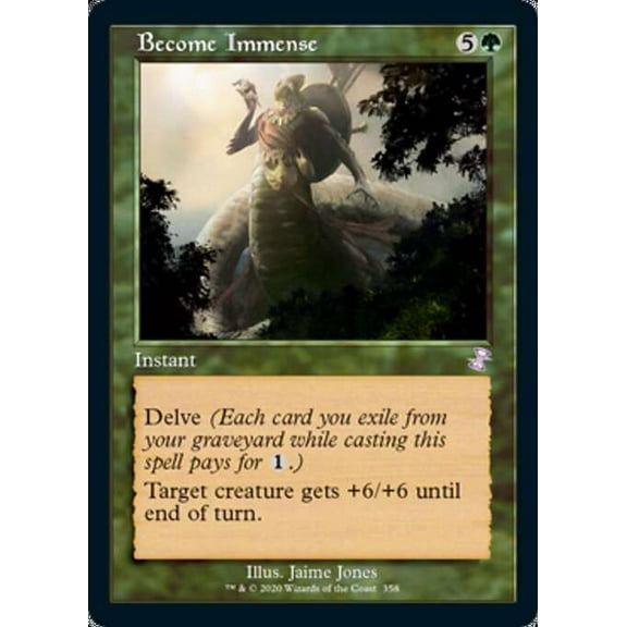 MtG Time Spiral Remastered Become Immense (Foil Timeshifted) #358