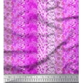thumbnail image 1 of Soimoi Japan Crepe Satin Fabric Leaves & Floral Patchwork Printed Fabric 1 Yard 42 Inch Wide, 1 of 1