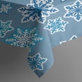 thumbnail image 5 of Merry Christmas Table Cover Waterproof Spillproof Tablecolths Table Covers Colorful Balls Pine Trees Snowflake Tablecloth for Christmas Background Indoor Outdoor Birthday Rectangle,60x84inches, 5 of 5