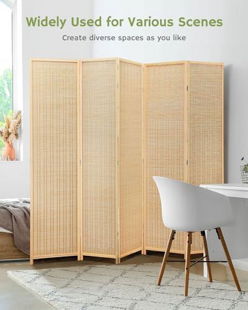 Room Divider Folding Privacy Screen 6 Panel Room Dividers 6 ft. Tall ...