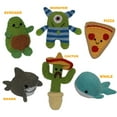 thumbnail image 2 of Knit Knacks Organic Cotton Pet  Dog Toys, (Choose from: Pizza, Avocado, Monster, Shark, Whale or Cactus), 2 of 2