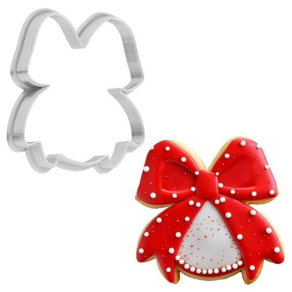 Christmas Red Gift Bows Cookie Cutter 4 Inch Made in USA by WONDERTORY
