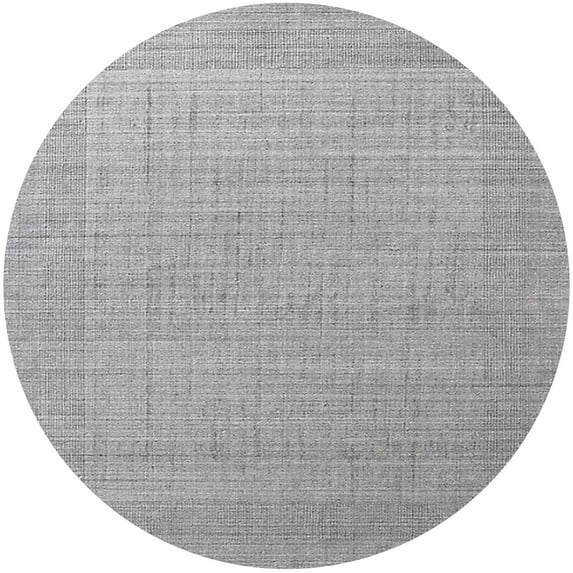 Ahgly Company Indoor Round Mid-Century Modern Gunmetal Gray Area Rugs, 7' Round