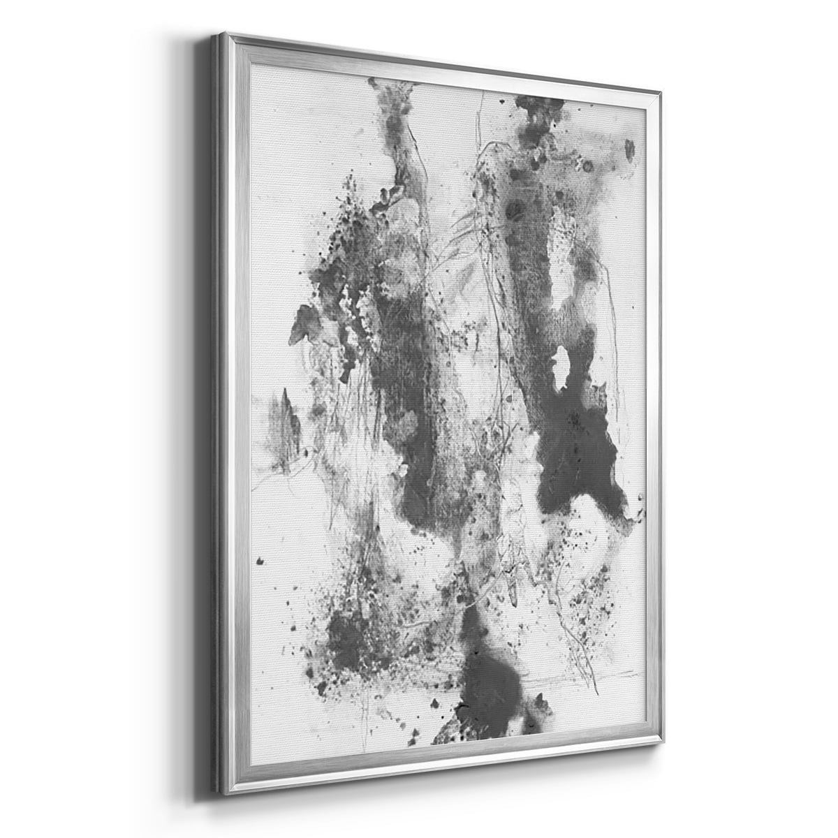 Graphite Abstract III Premium Framed Print, in Gold, Black, or Silver - Ready to Hang