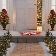 thumbnail image 4 of Tapis de Zone Cachemire, Tapis 1X Tapis de Noël (Rouge-A), 4 of 6