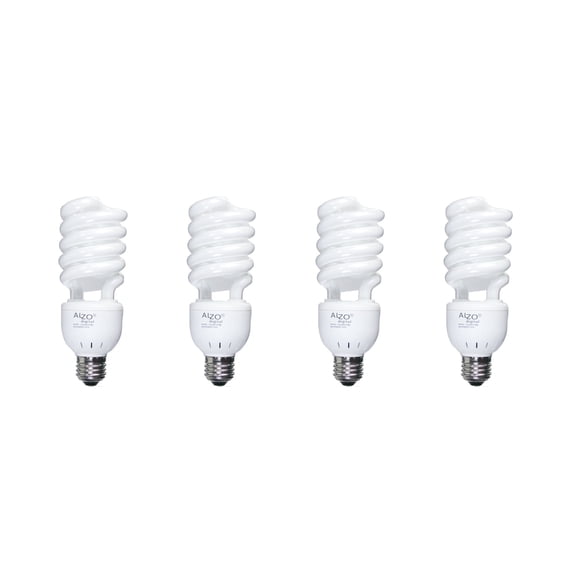 ALZO Ampoule CFL à Spectre Complet 27 W 5500 K, 1300 Lumens, 120 V, Lot de 4