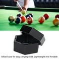 thumbnail image 3 of Billiard Chalk Holder, Portable Hexagonal Pool Cue Chalk Box with Aluminum Alloy Material, Lightweight and Durable, Easy to Use for Billiards Essential Accessories, 3 of 8