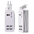 thumbnail image 3 of Gwong Electrónica EE.UU. / EU / UK / UK PLUGO 4 USB Portátil Socket Adaptador de corriente Cargador de teléfono, 3 of 7