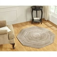 thumbnail image 3 of Better Trends 48" Octagonal Braided Rug – 100% Cotton Reversible Accent Rug for Entryway, Kitchen, Bedroom – Ombre Chenille Collection – Beige, 3 of 3