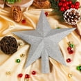 thumbnail image 4 of 8" Glittered Christmas Star Tree Topper Christmas Decorative Holiday Treetop Shatterproof Star Ornament for Holiday Christmas Tree Decoration, 4 of 6