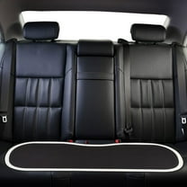 Luxury Breathable Car Seat Cover Fit Four Seasons, Universal Front of Car Seat Cushions, Bottom Seat Covers of Full Wrapped Edge,Universal Fit for 95% Cars,SUV,Pickup,Van(Black，1PCS)