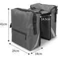 thumbnail image 4 of Fahrradtasche 28L Wasserabweisende Seitentasche mit Reflektorstreifen für Fahrrad, Langlebig, Schwarz, Sicherheitszubehör, 4 of 4
