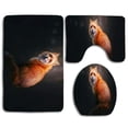 thumbnail image 1 of CHAPLLE Red Fox in Autumn Forest 3 Piece Bathroom Rugs Set Bath Rug Contour Mat and Toilet Lid Cover, 1 of 2