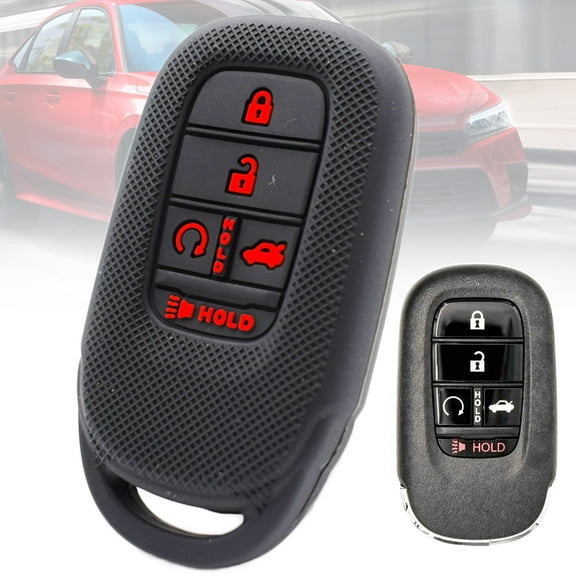 DON'T TOUCH MY KEY 5 Buttons Silicone Remote Key Fob Cover Case Cover for Honda Civic Accord Pilot CRV  2021 2022
