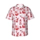 thumbnail image 1 of Balery Valentine Gnomes Camisas hawaianas de manga corta para hombre, camisas playeras de corte holgado, camisas de vacaciones con botones,Small, 1 of 7
