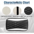 thumbnail image 4 of Car Center Console Cover, Universal Leather Waterproof Armrest Seat Box Cover Protector, Comfortable Car Decor Accessories Fit for Most Cars, Vehicles, SUVs-White, 4 of 7