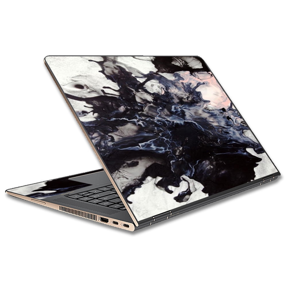 Skin Decal For Hp Spectre X360 15T Laptop Vinyl Wrap / Black White