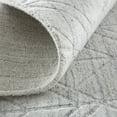 thumbnail image 4 of HomeRoots 514778 5 x 8 ft. White & Silver Striped Hand Woven Rectangle Area Rug, 4 of 5