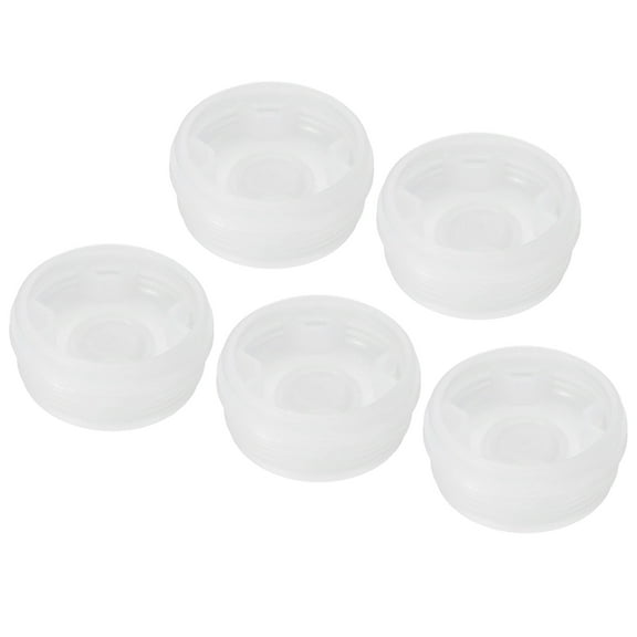 IBC Tote Lid Cover 2.2 Inch, Plastic Water Liquid Tank Capfor Food Chemical Industries Storage (White, Pack of 5)